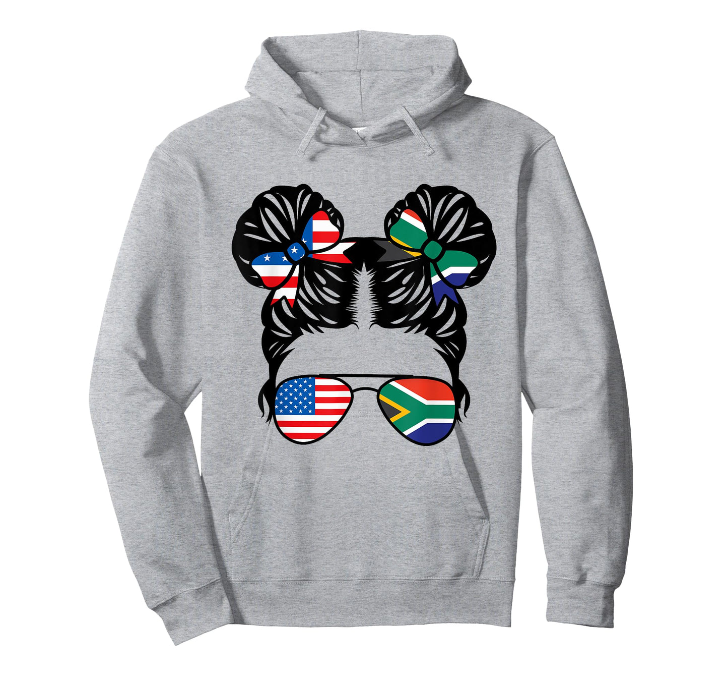 Half American South African Girl USA Africa Flag Patriot T-Shirt