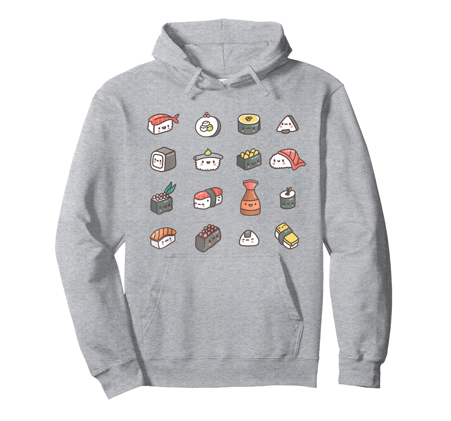 Kawaii Sushi Roll Anime T-Shirt