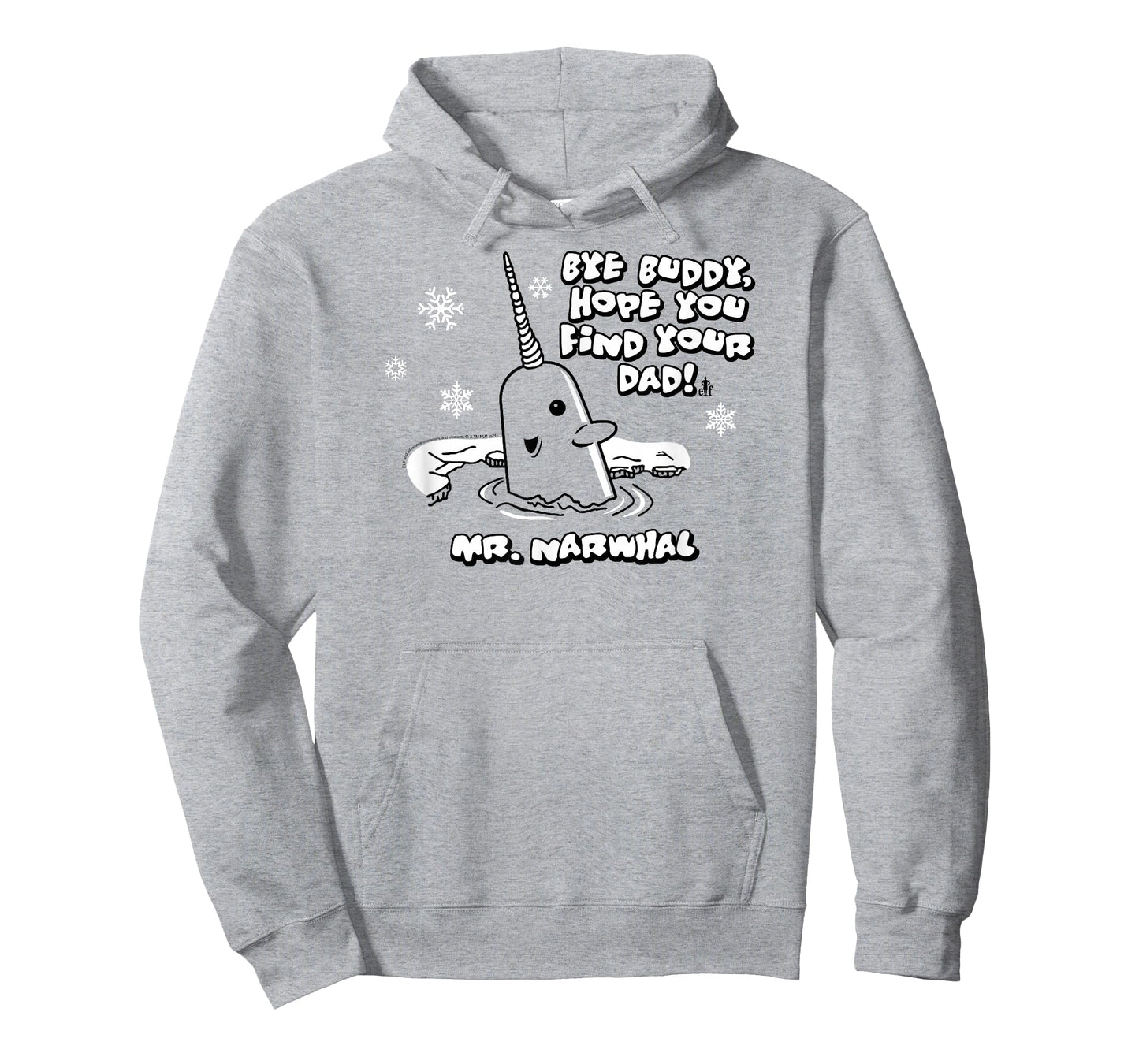 Elf Mr. Narwhal Bye Buddy Funny Christmas T-Shirt