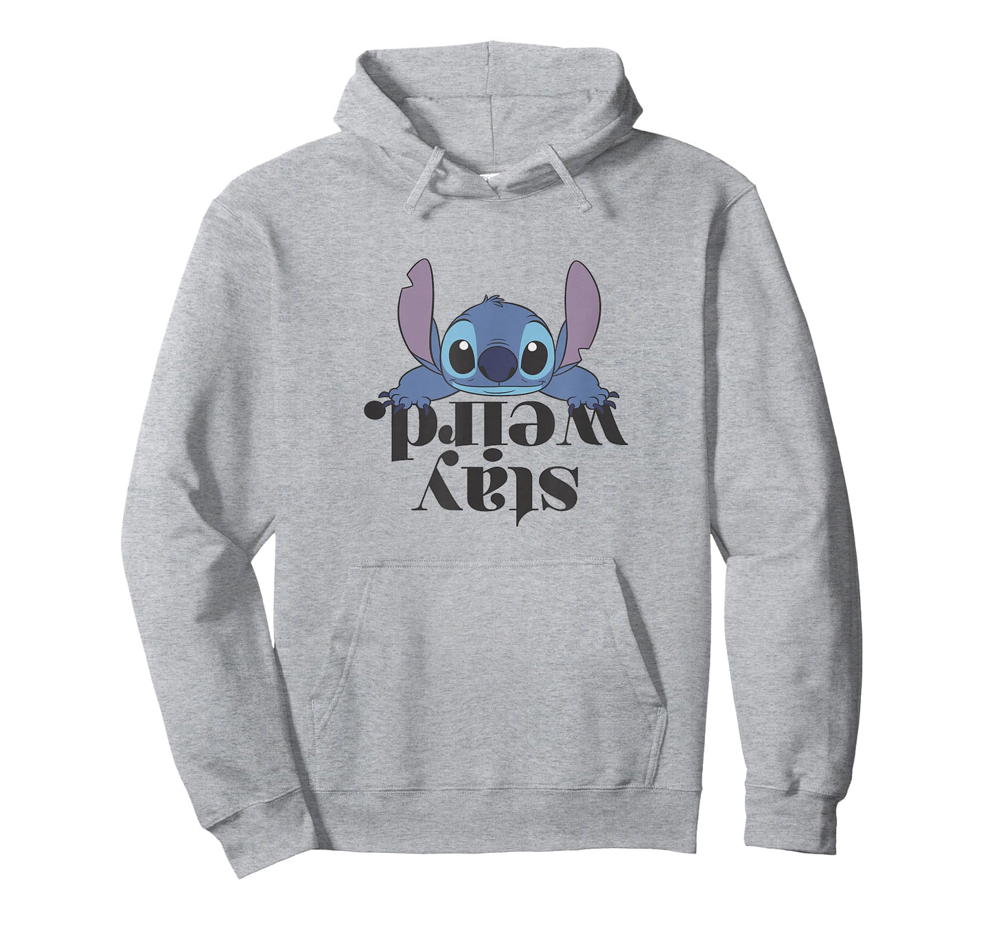 Disney Lilo & Stitch Stay Weird Upside Down Text Logo T-Shirt