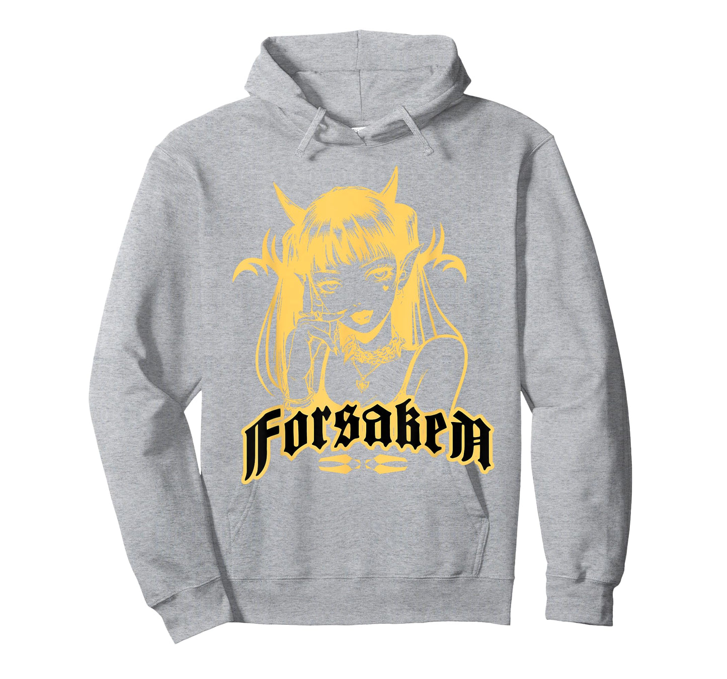 Forsaken Gothic Anime Art Girl Aesthetic Punk Rocker Lover T-Shirt