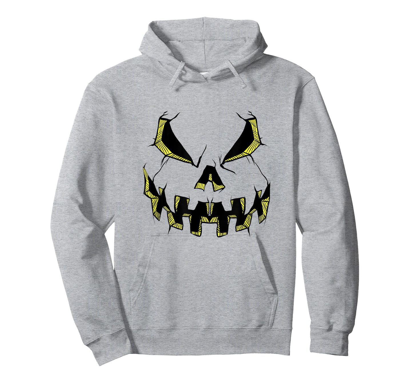 Scary Pumpkin Face Halloween Party Costume Jack O Lantern T-Shirt