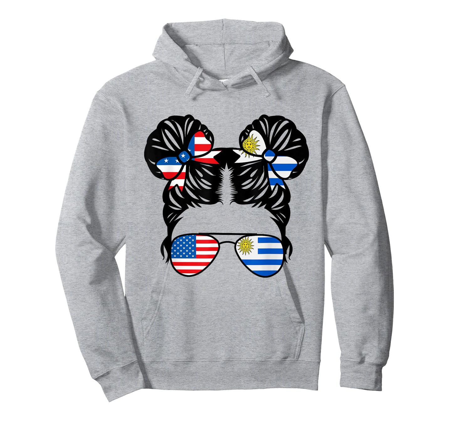 Half American Half Uruguayan Girl USA Uruguay Flag Patriot T-Shirt