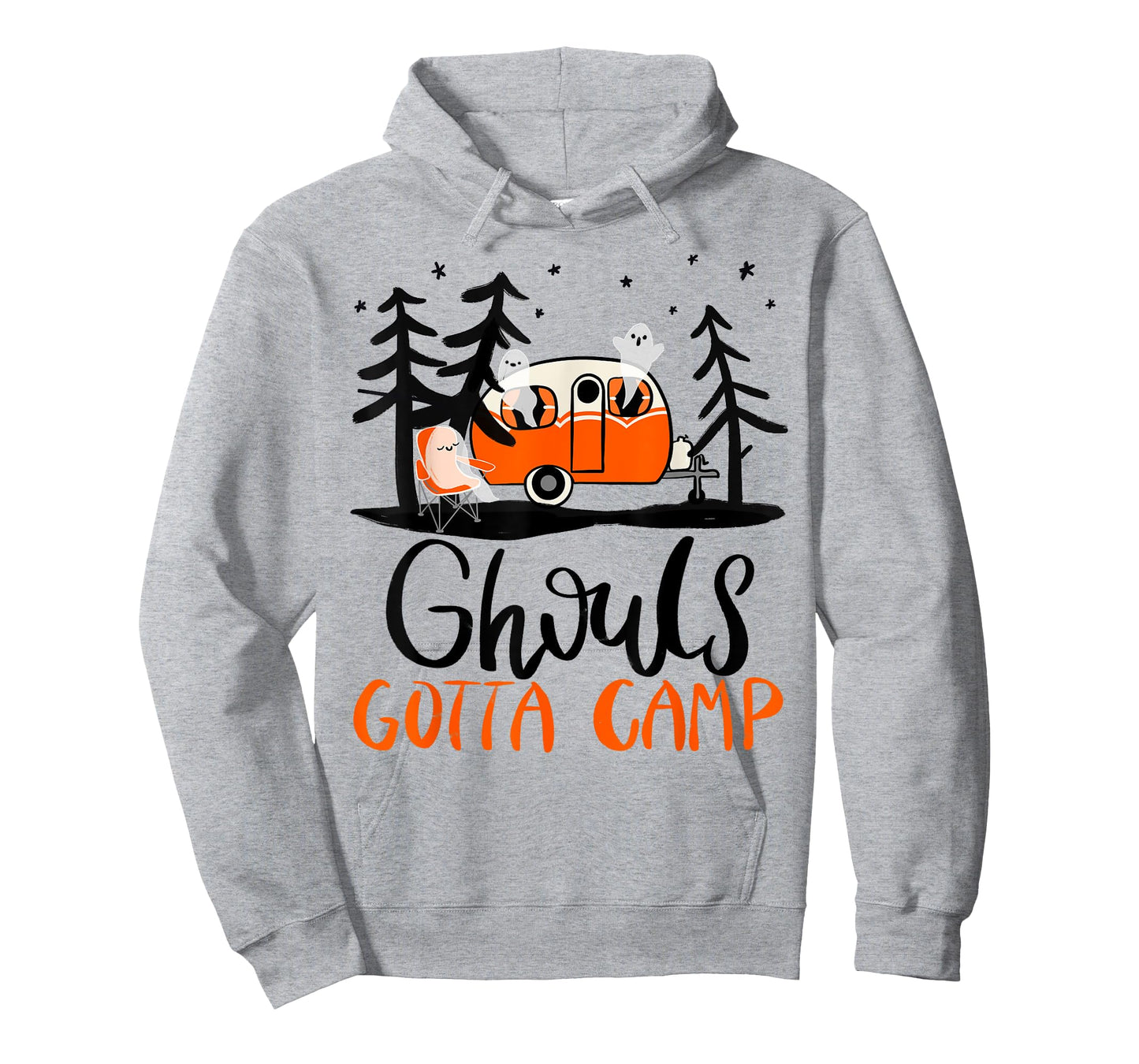 Ghouls Gotta Camp | Funny Punny Halloween Ghost RV Camping T-Shirt