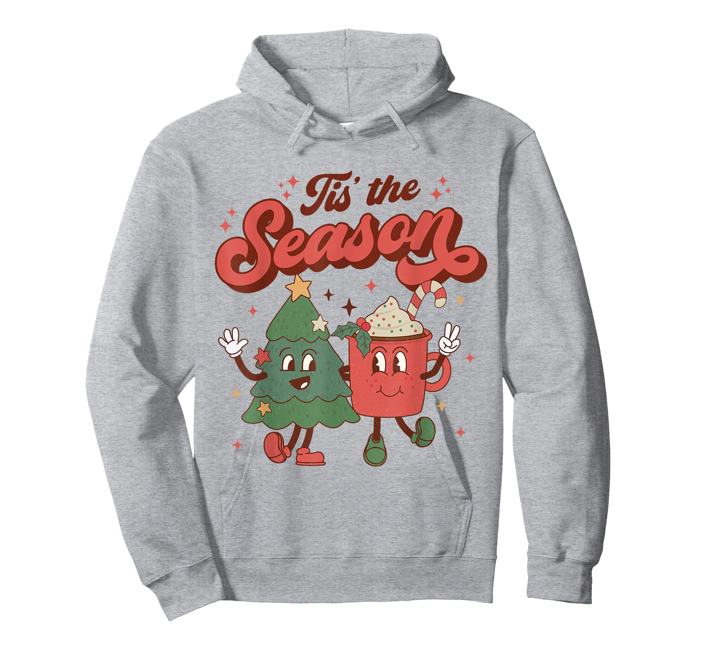 Tis The Season Retro Christmas 70s 80s Vintage Groovy Cute T-Shirt