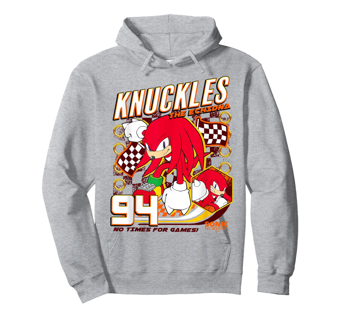 Sonic The Hedgehog Knuckles The Echidna 94 Racing Poster T-Shirt