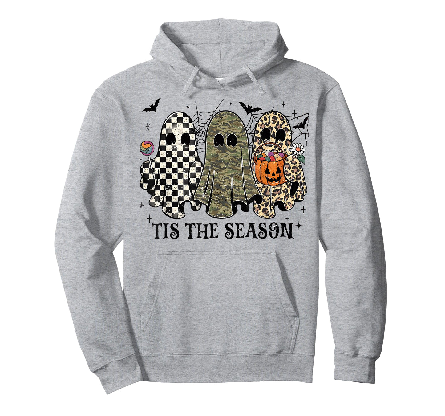 Tis The Season Camo Leopard Ghost Hello Hunting Halloween T-Shirt