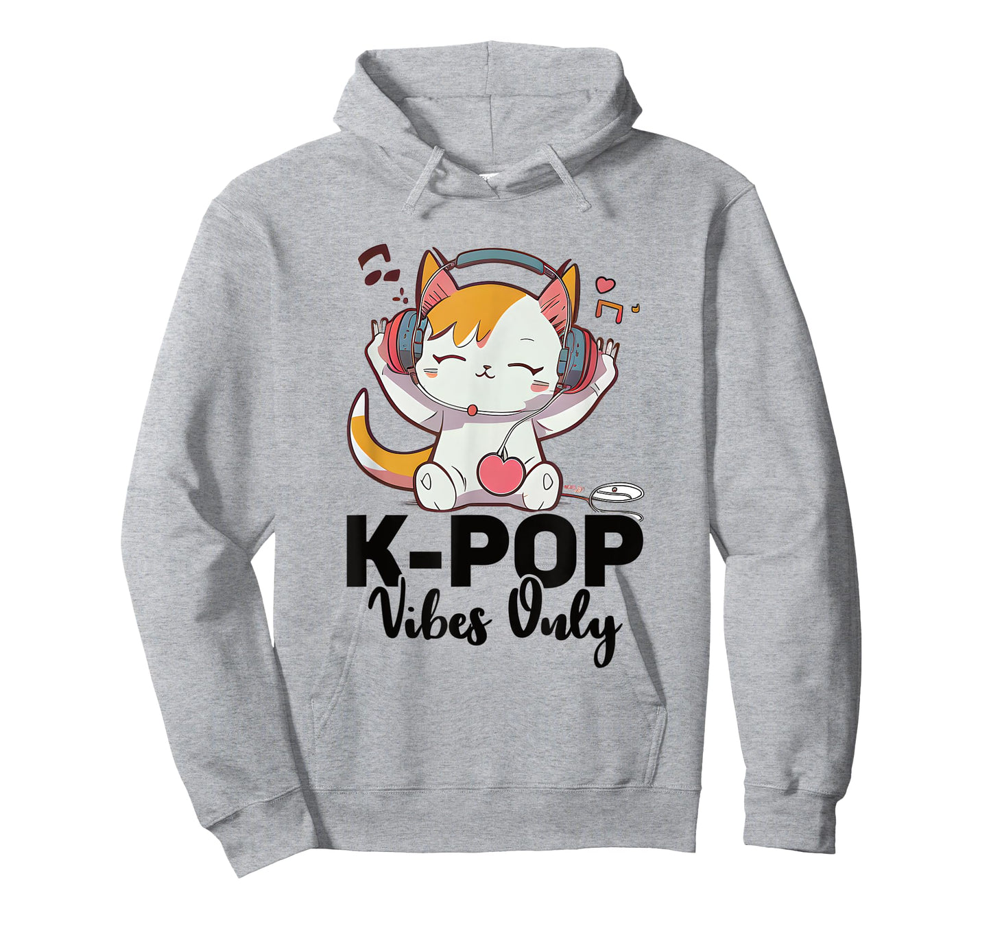 Kpop Vibes Only Merchandise Cat K-Pop Fashion Fangirls T-Shirt