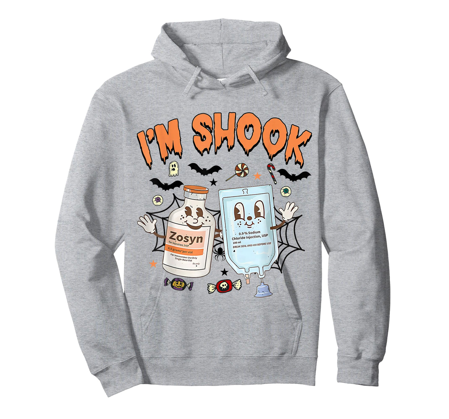 Funny Zosyn I'm In Shook Halloween Spooky ICU ER Nurses Week T-Shirt