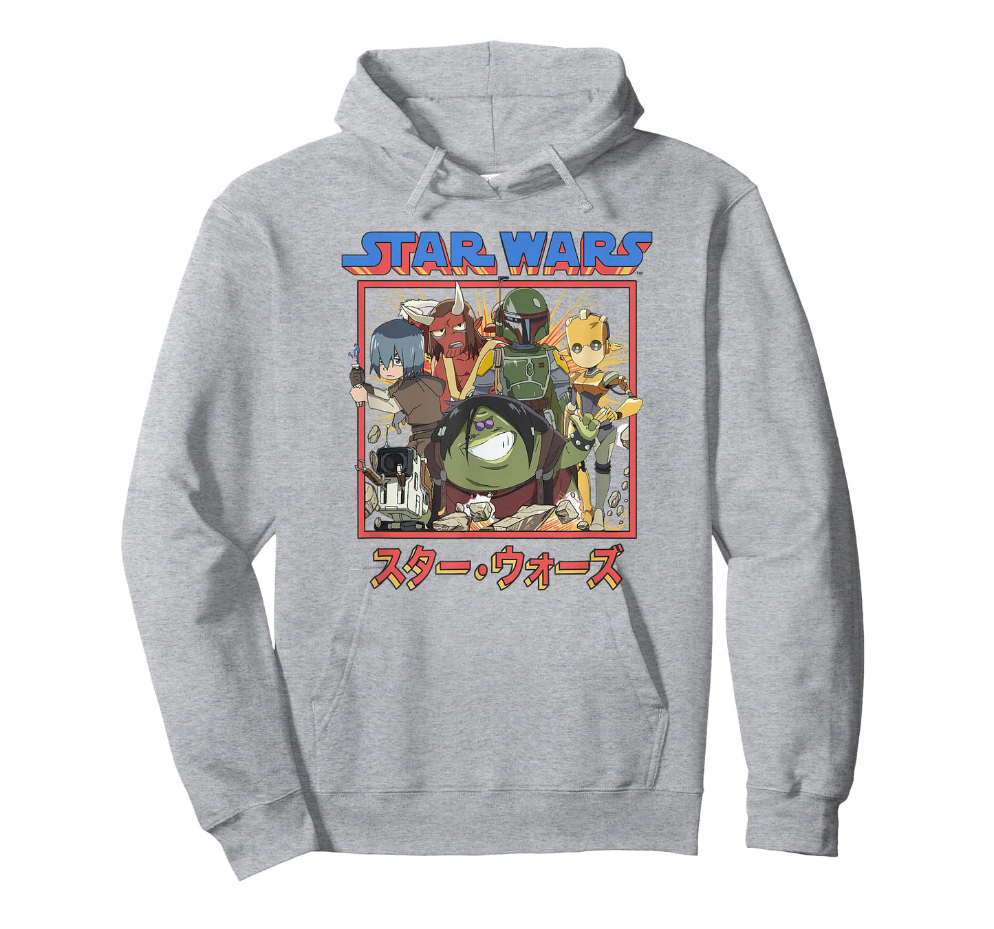 Star Wars Visions Anime Group Poster T-Shirt