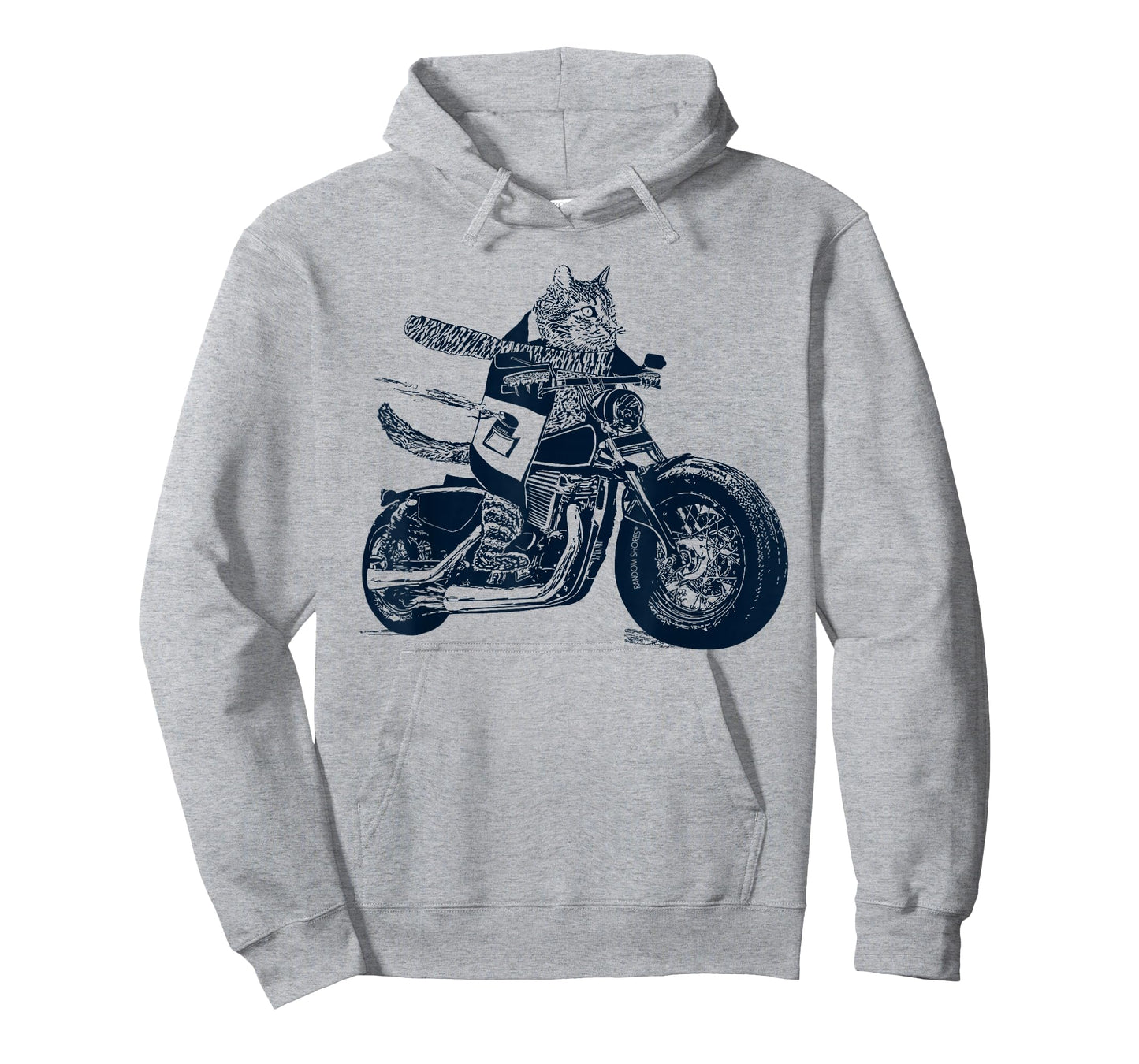 AWESOME CONVERSATIONS - Cat on Motorcycle T-Shirt