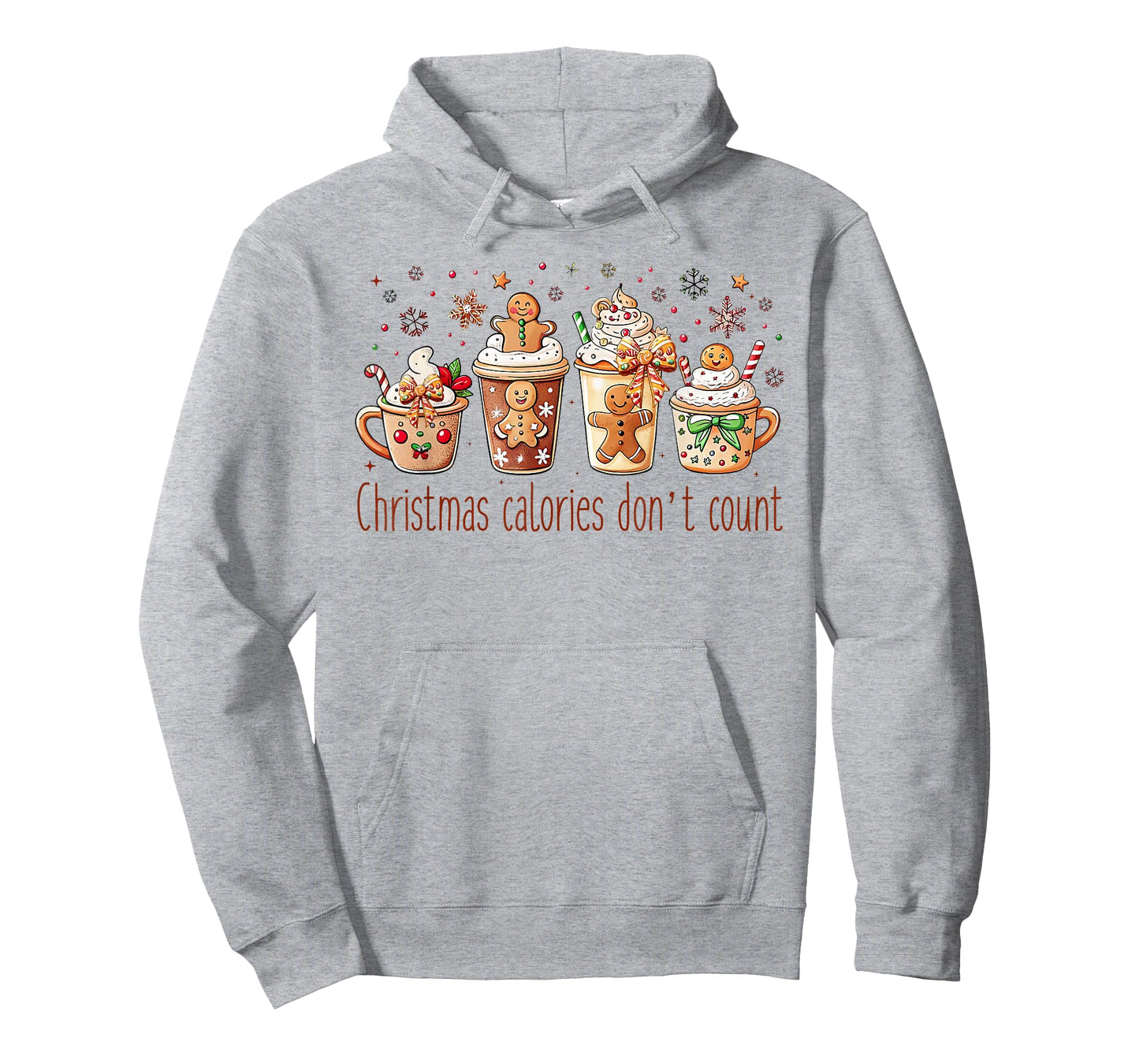 Christmas Calories Don't Count Funny Xmas Gingerbread T-Shirt