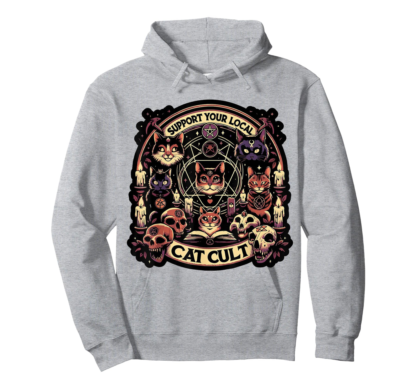 Funny Support Your Local Cat Cult Tee Shirt T-Shirt