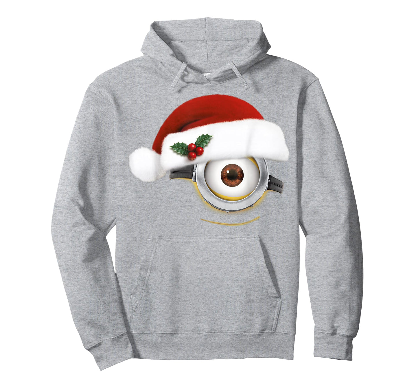 Despicable Me Minions Christmas Santa Hat Big Face T-Shirt