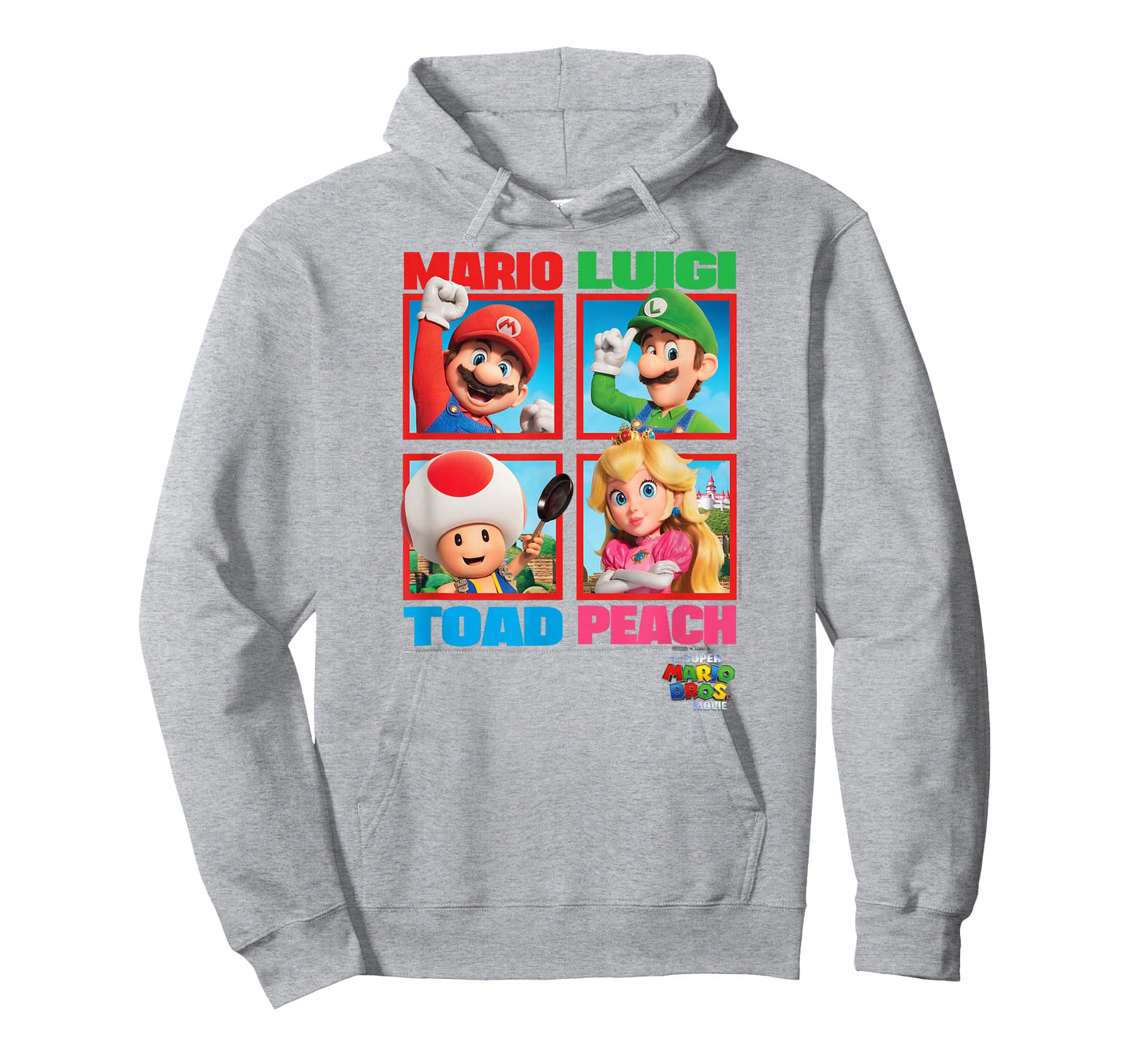 The Super Mario Bros. Movie Mario Peach Toad Luigi Poster T-Shirt