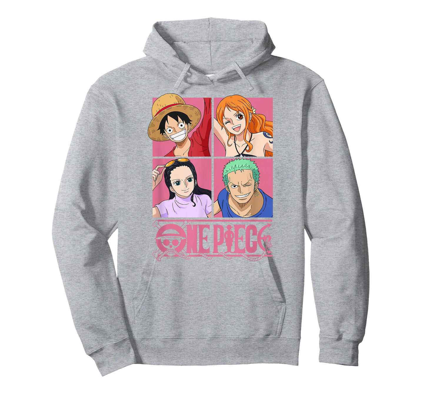 One Piece Anime Straw Hat Crew Pop Art Squares T-Shirt