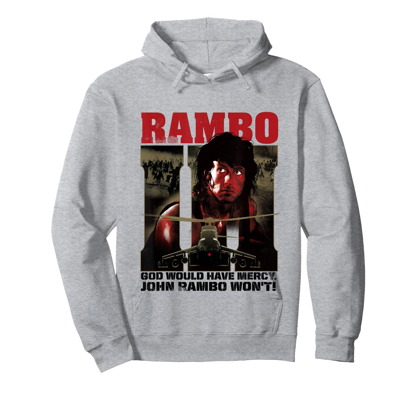 Rambo III God Would Have Mercy John Rambo Won't T-Shirt