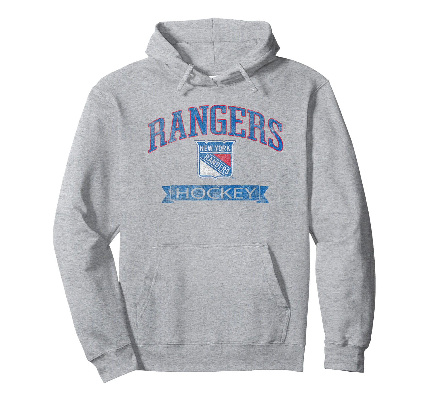 New York Rangers Vintage Hockey Gray Officially Licensed T-Shirt