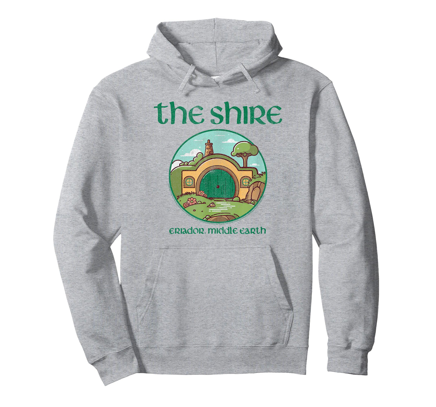 LOTR The Shire Cute Hobbit House Illustration Fantasy Movie T-Shirt