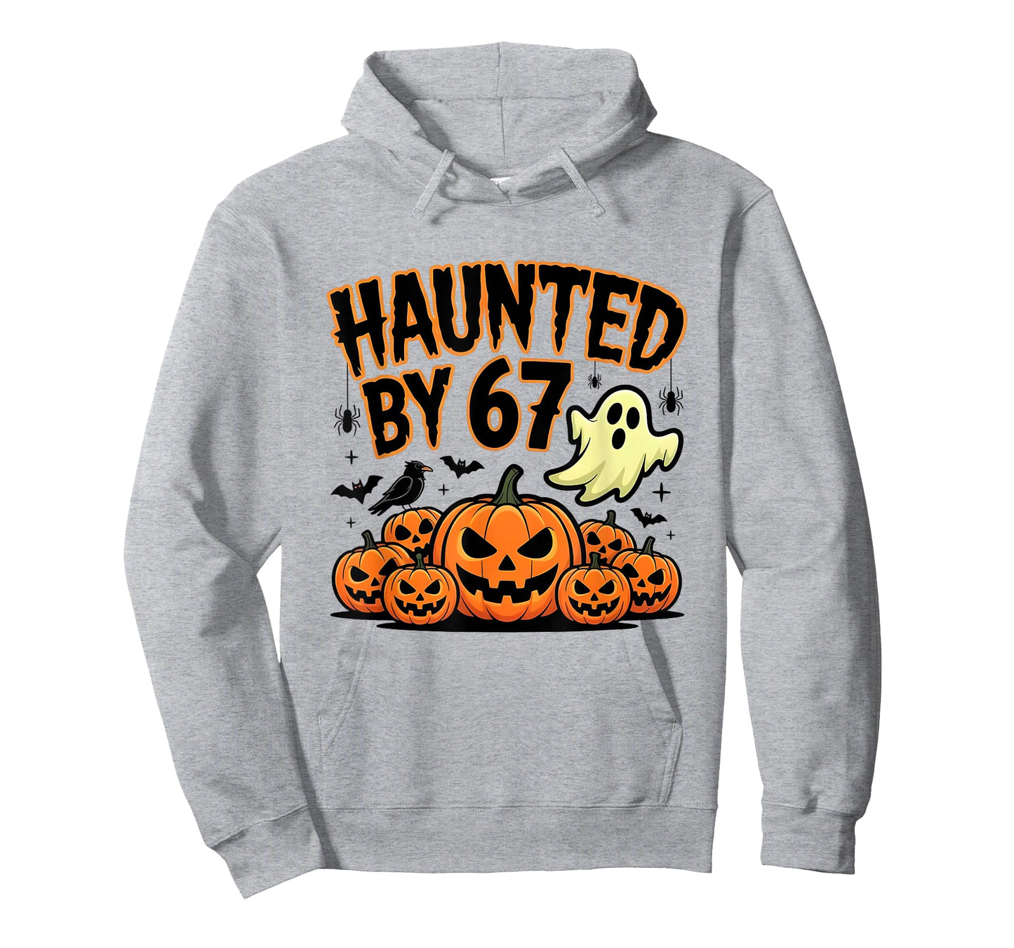Haunted by 67 โ Funny Ghost and Pumpkin Halloween Costume T-Shirt