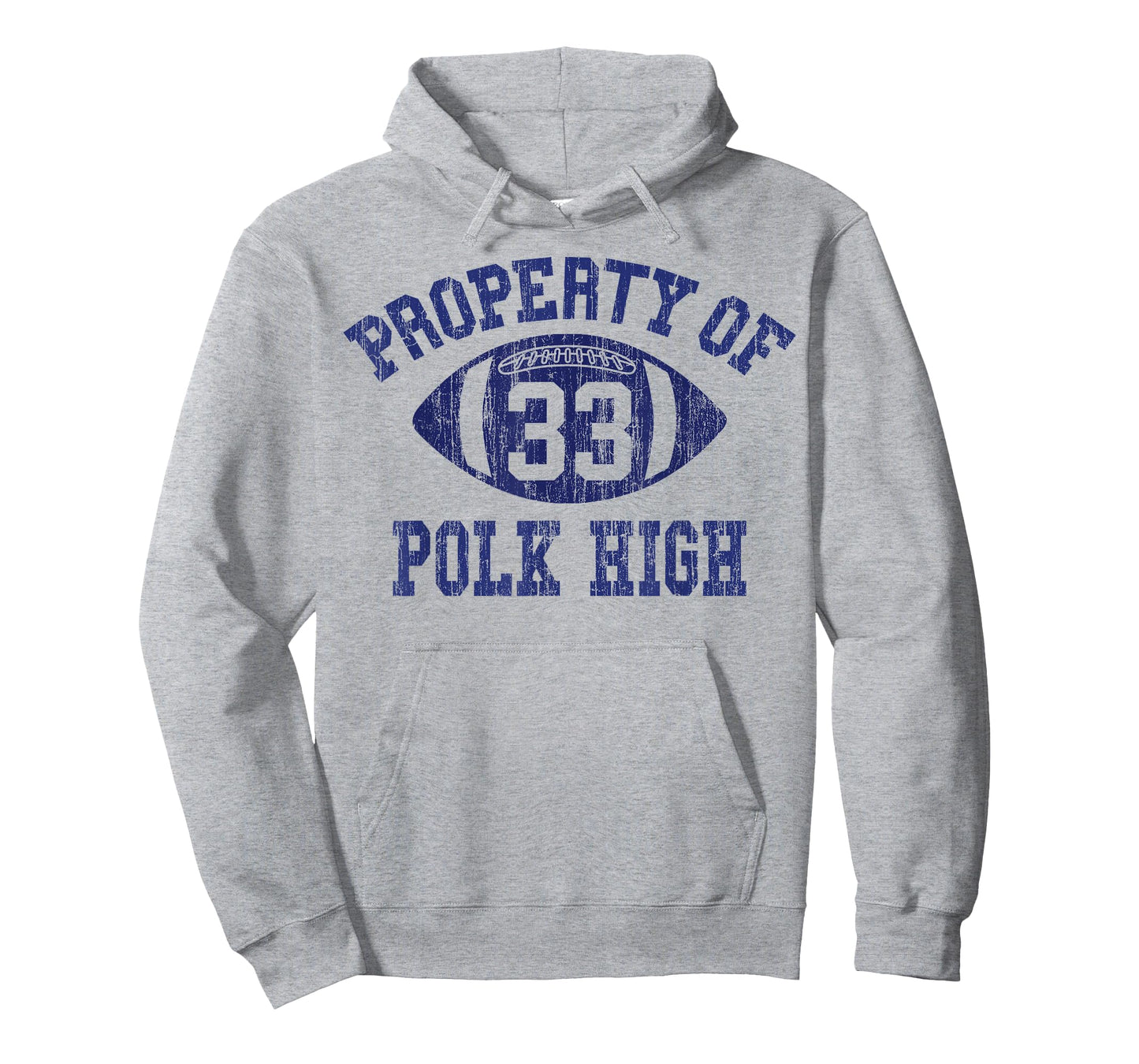 Property Of Polk High Football 33 Aged T-Shirt
