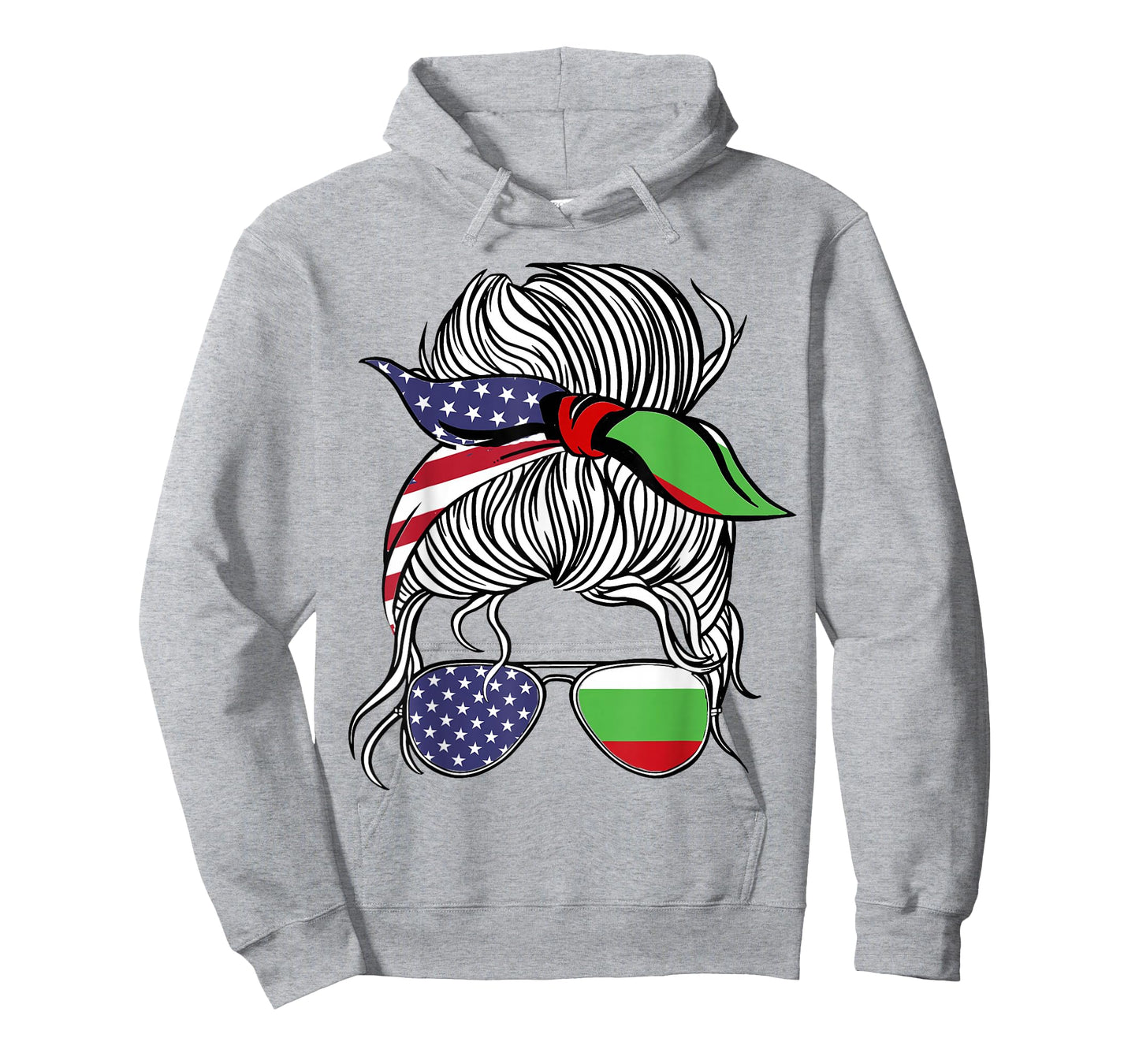 American Bulgarian Patriot Flag Women Girl Bulgaria Grown T-Shirt