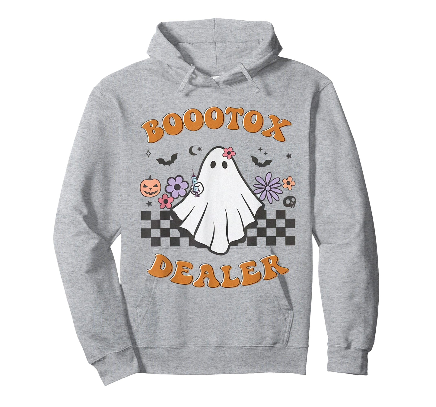 Nurse Injector Halloween Retro Botox Dealer Ghost Pumpkin T-Shirt