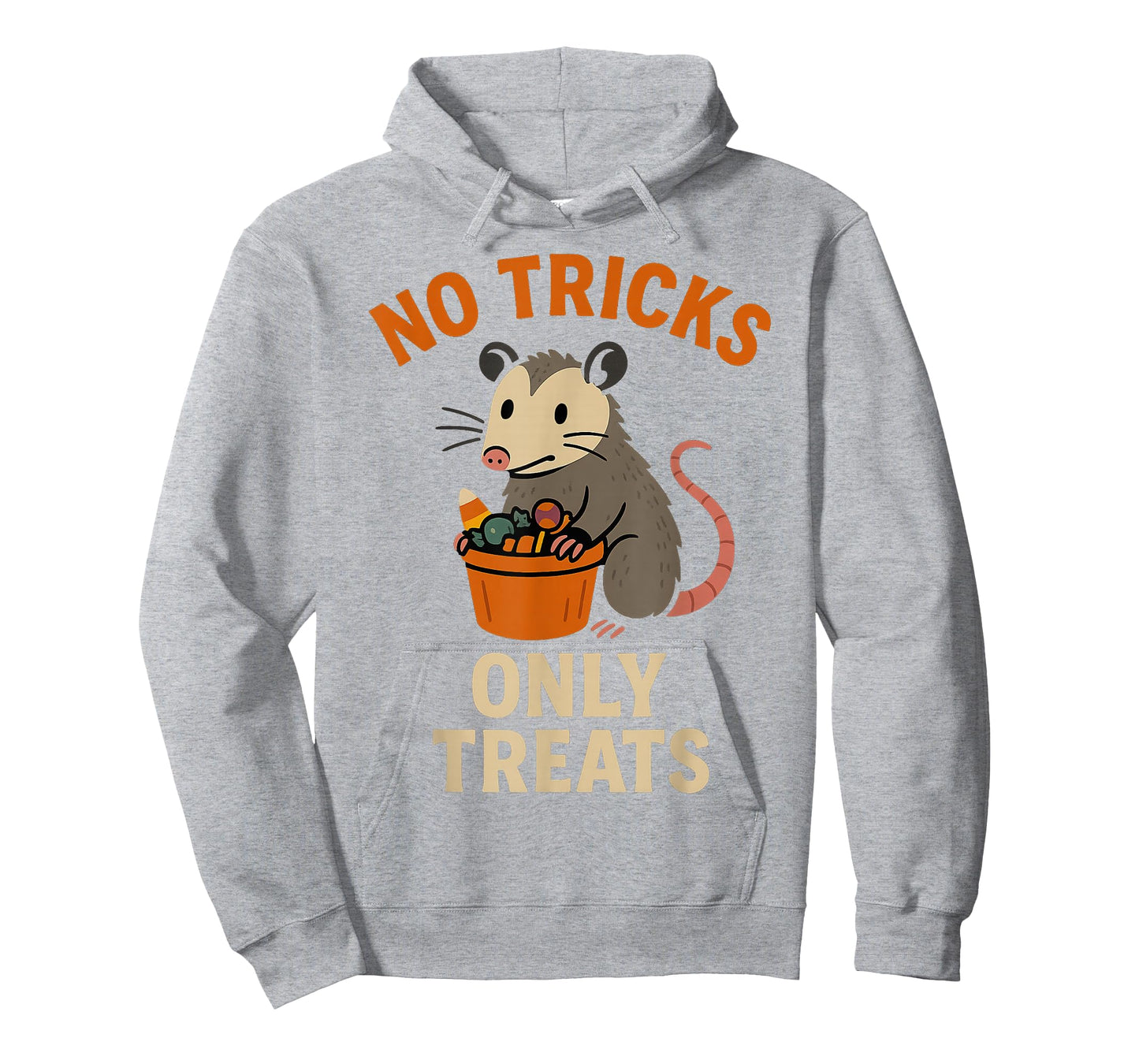 No Tricks Only Treats Cute Vintage Opossum Halloween Retro T-Shirt