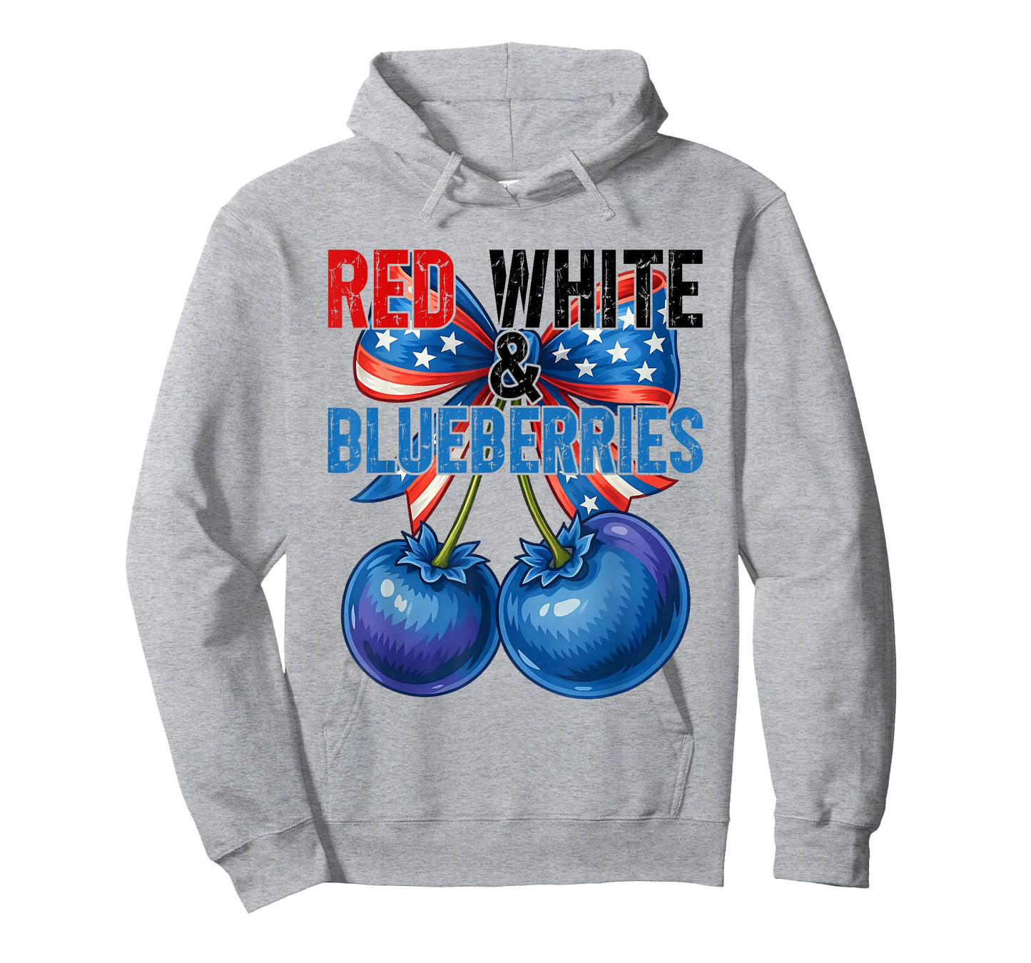 Red White Blueberries Funny Patriotic Retro USA Humor T-Shirt