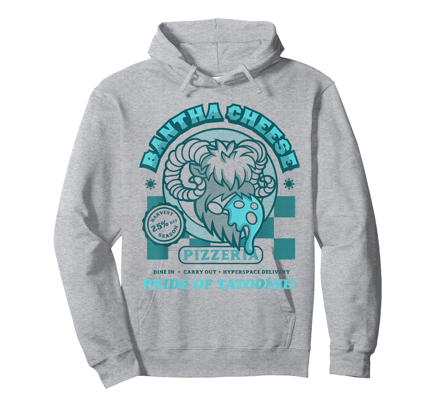 Star Wars Bantha Cheese Pizzeria Blue Milk Pizza Funny T-Shirt