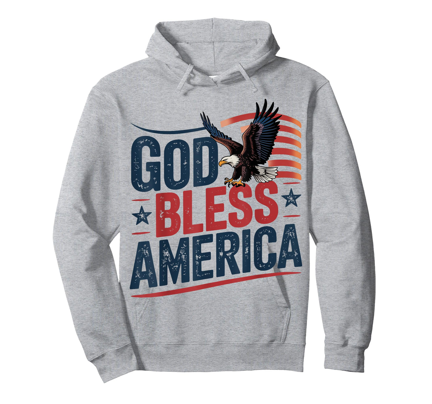 God Bless America Eagle American Flag Patriotic 4th of July T-Shirt