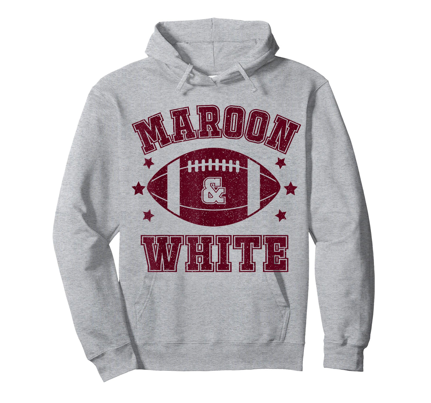 On Gameday Football We Wear Maroon And White School Spirit T-Shirt