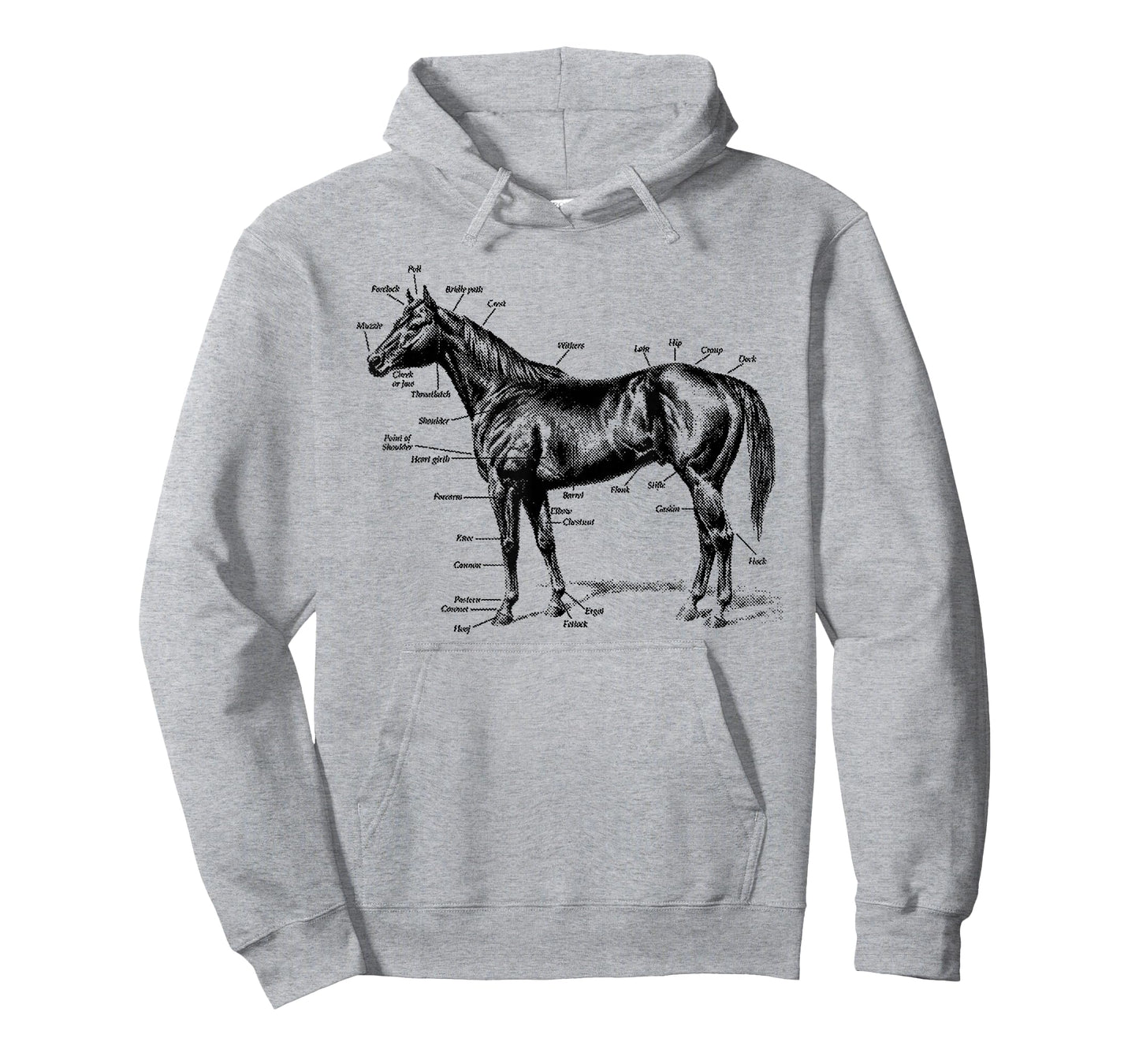Big Texas Anatomy of a Horse T-Shirt T-Shirt