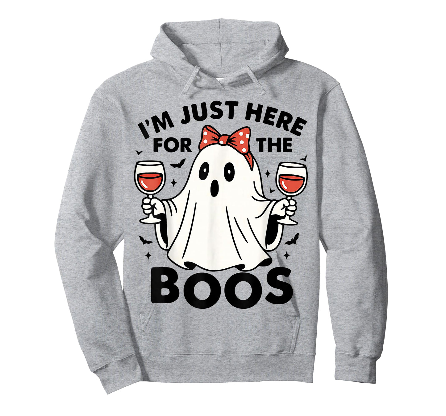 I'm just here for The boos Halloween Women Ghost Cute Funny T-Shirt