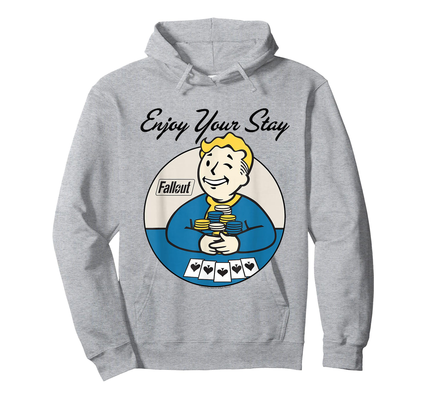 Fallout Video Game Vault Boy Poker Enjoy Your Stay T-Shirt
