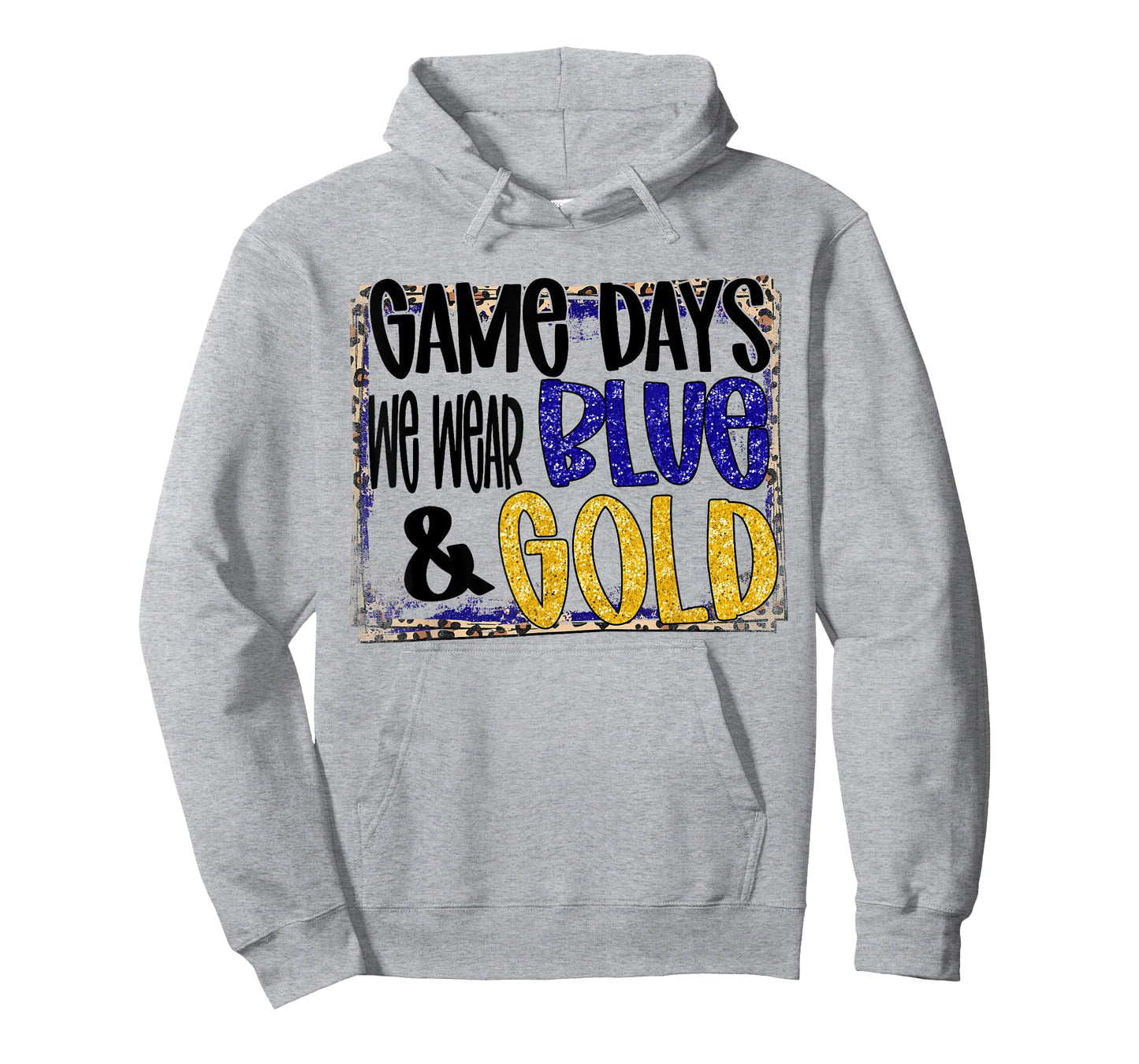 On Gameday Football We Wear Blue And Gold School Spirit T-Shirt