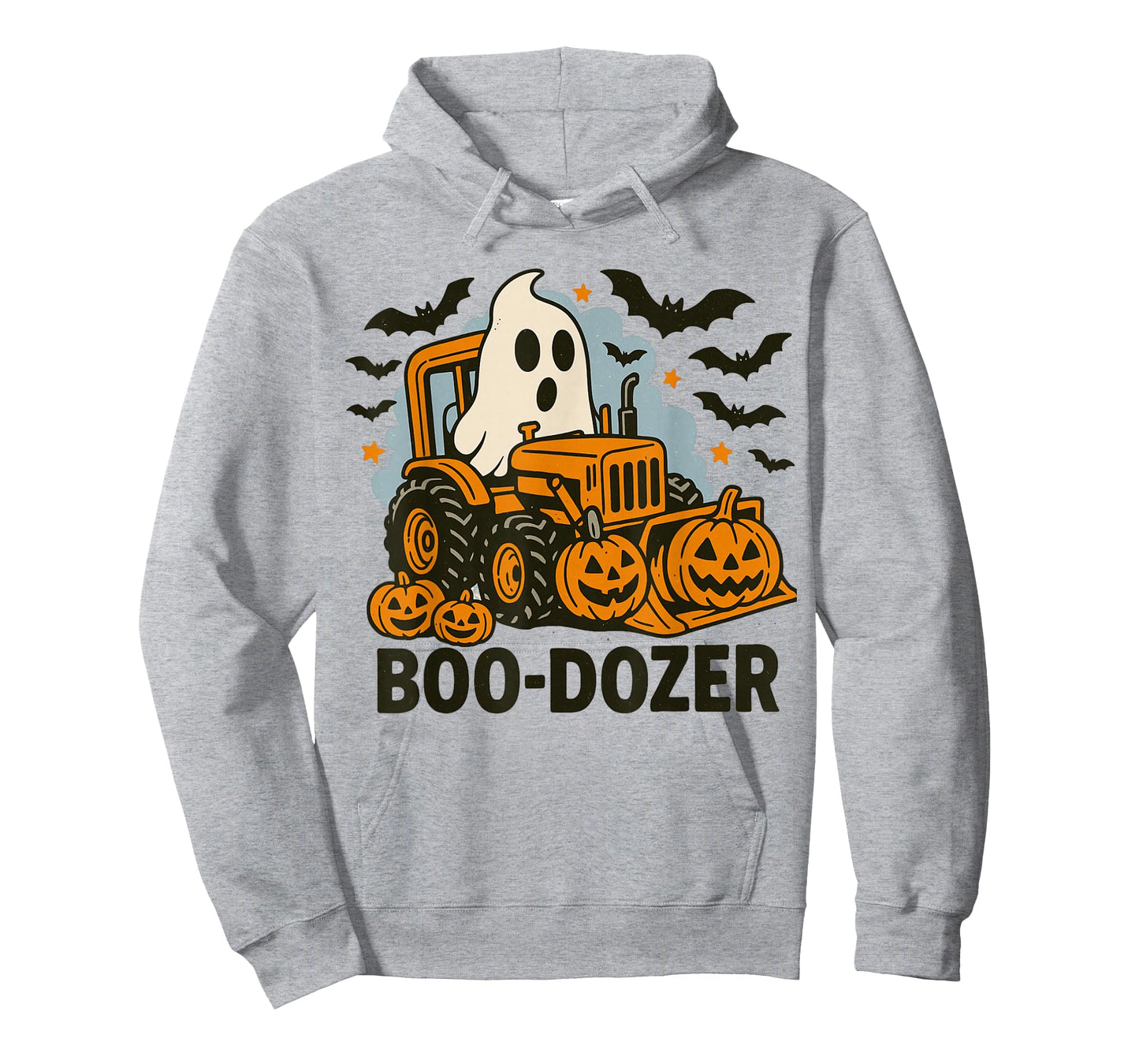 Boo Dozer Halloween Construction Ghost Pumpkin for Kids Boys T-Shirt