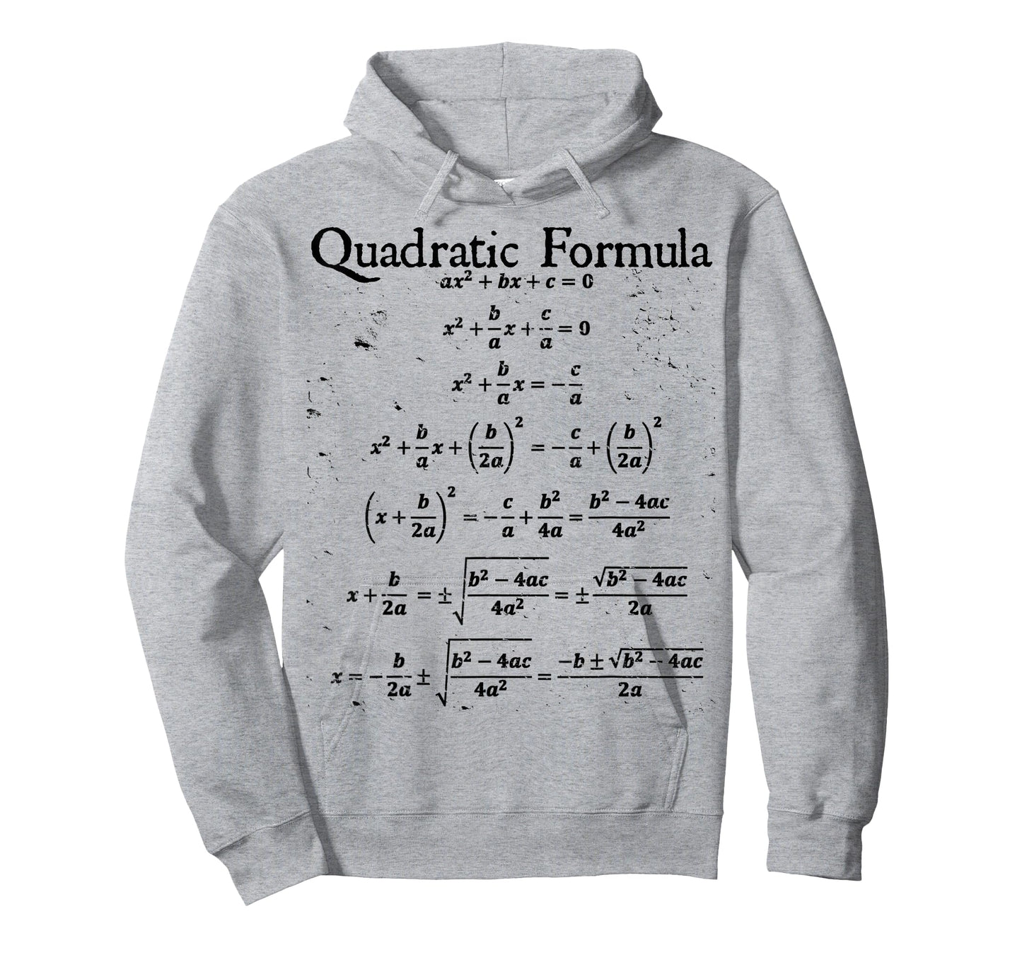 Vintage Nerdy Quadratic Formula Proof Algebra Math Teacher T-Shirt