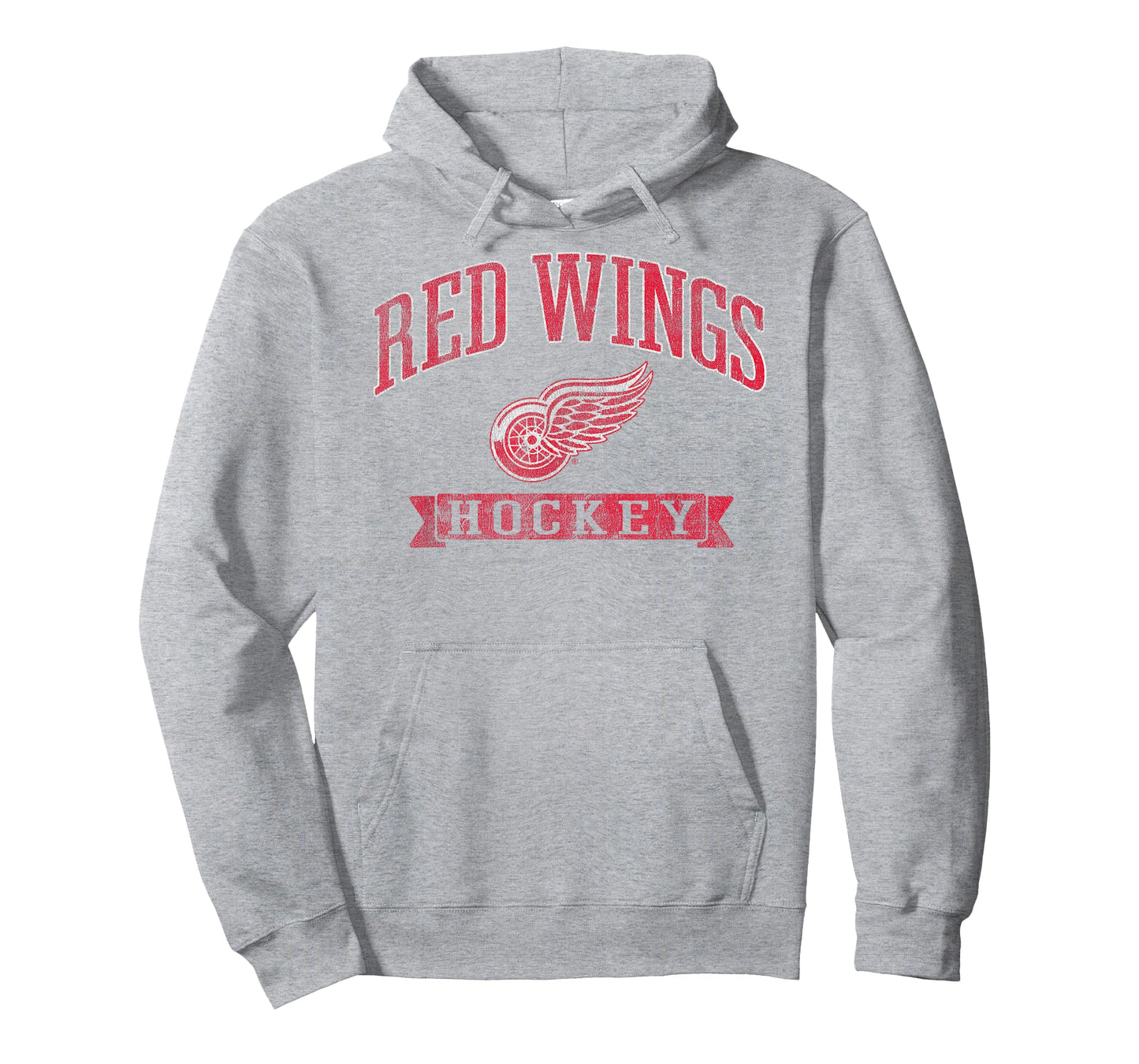 Detroit Red Wings Vintage Hockey Gray Officially Licensed T-Shirt