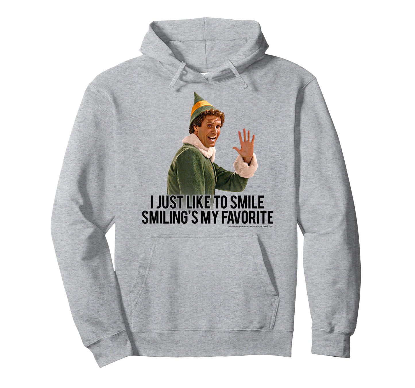 Elf I Just Like to Smile Buddy Christmas Movie T-Shirt