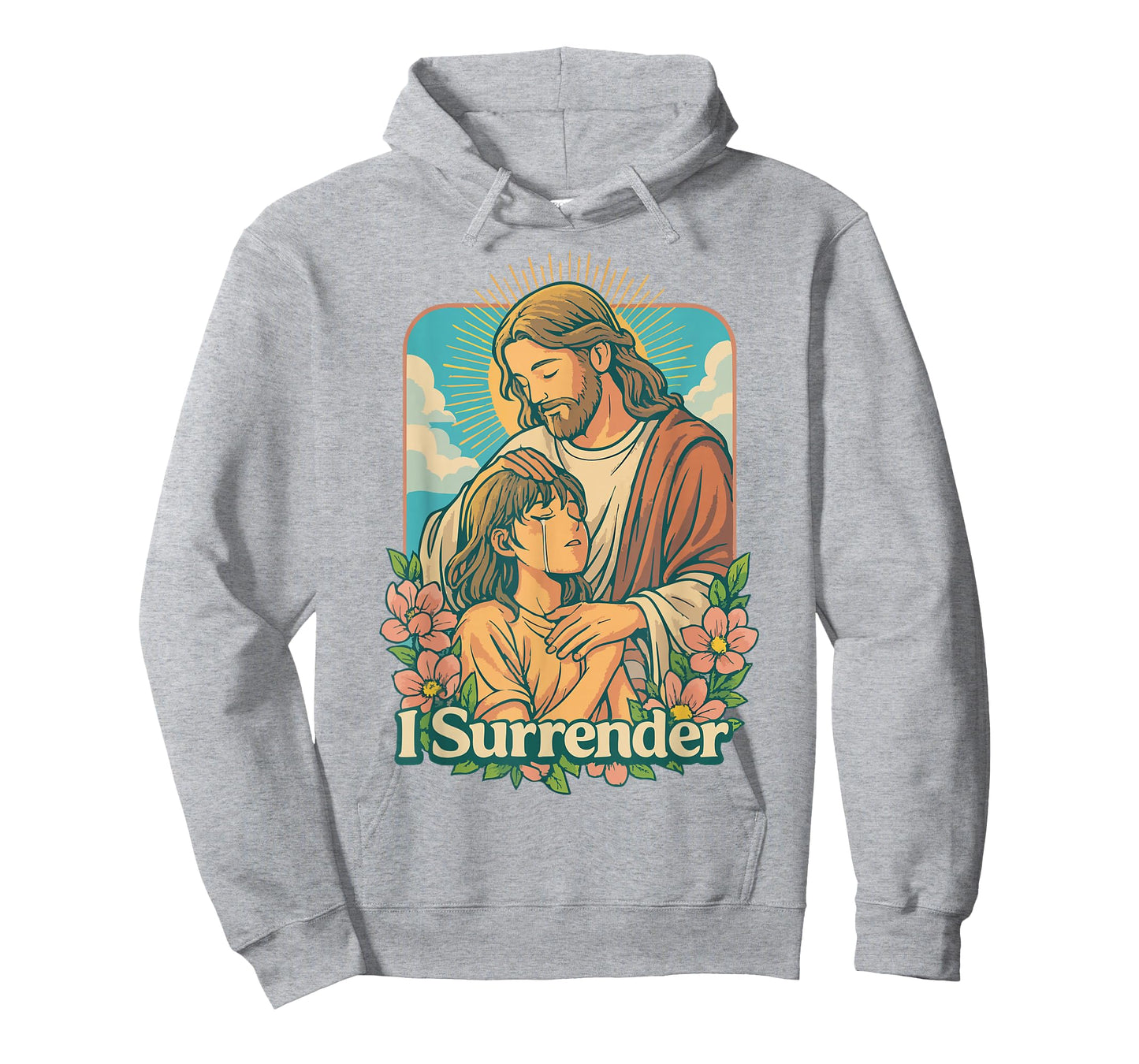 I Surrender Christian Jesus Anime Faith Worship Art Design T-Shirt