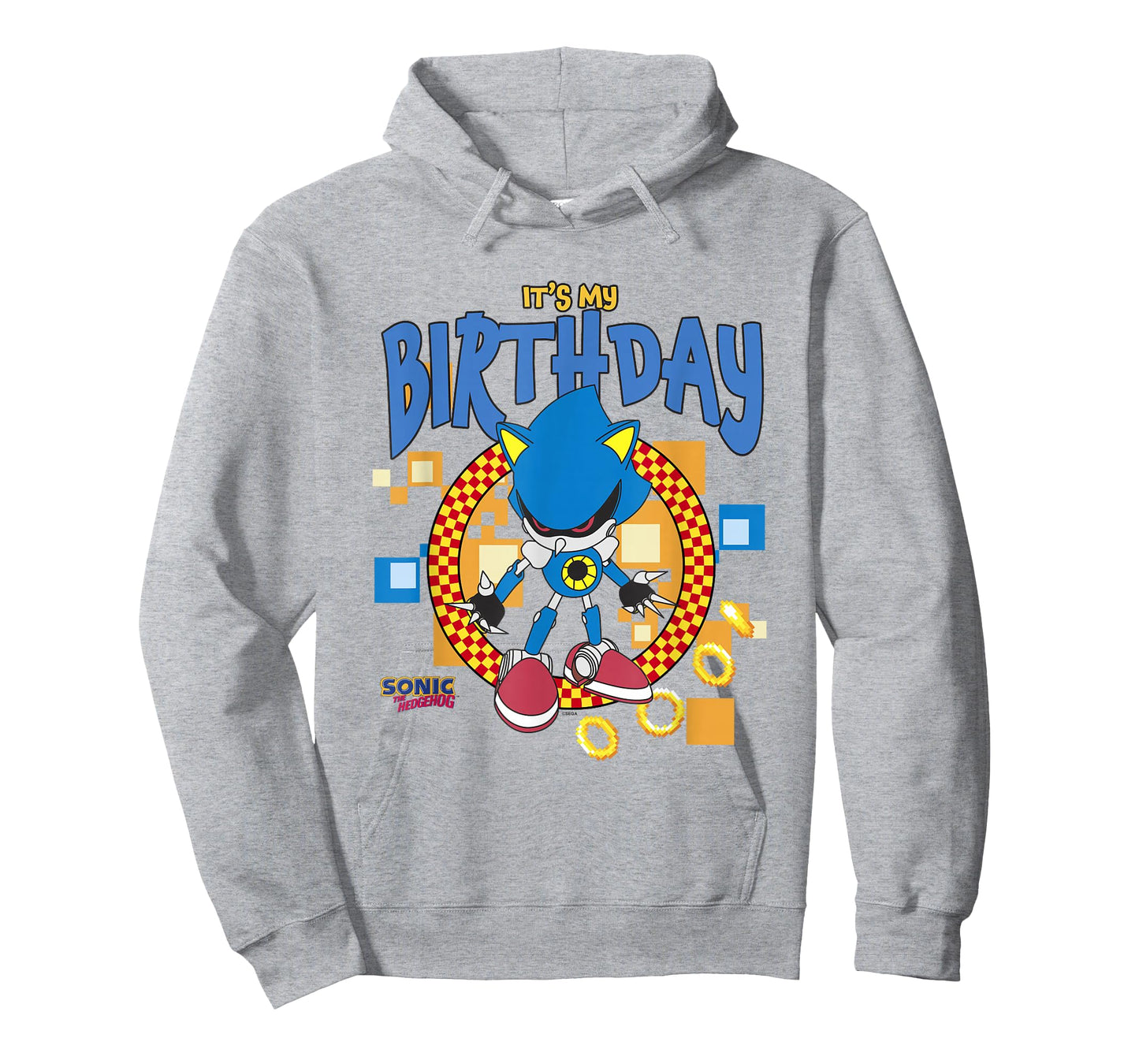 Sonic The Hedgehog Birthday It's My B-Day Metal Sonic T-Shirt