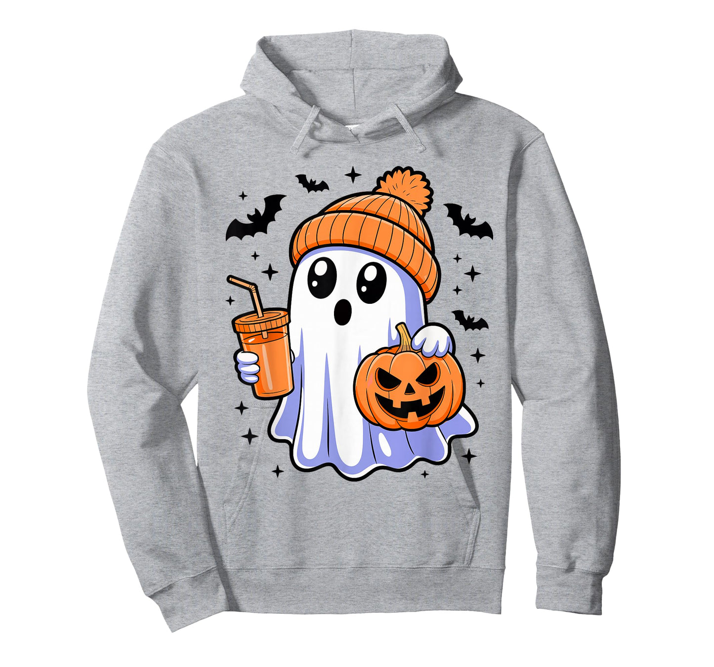 Ghost Drinking Coffee Halloween Costume Funny Coffee Lover T-Shirt