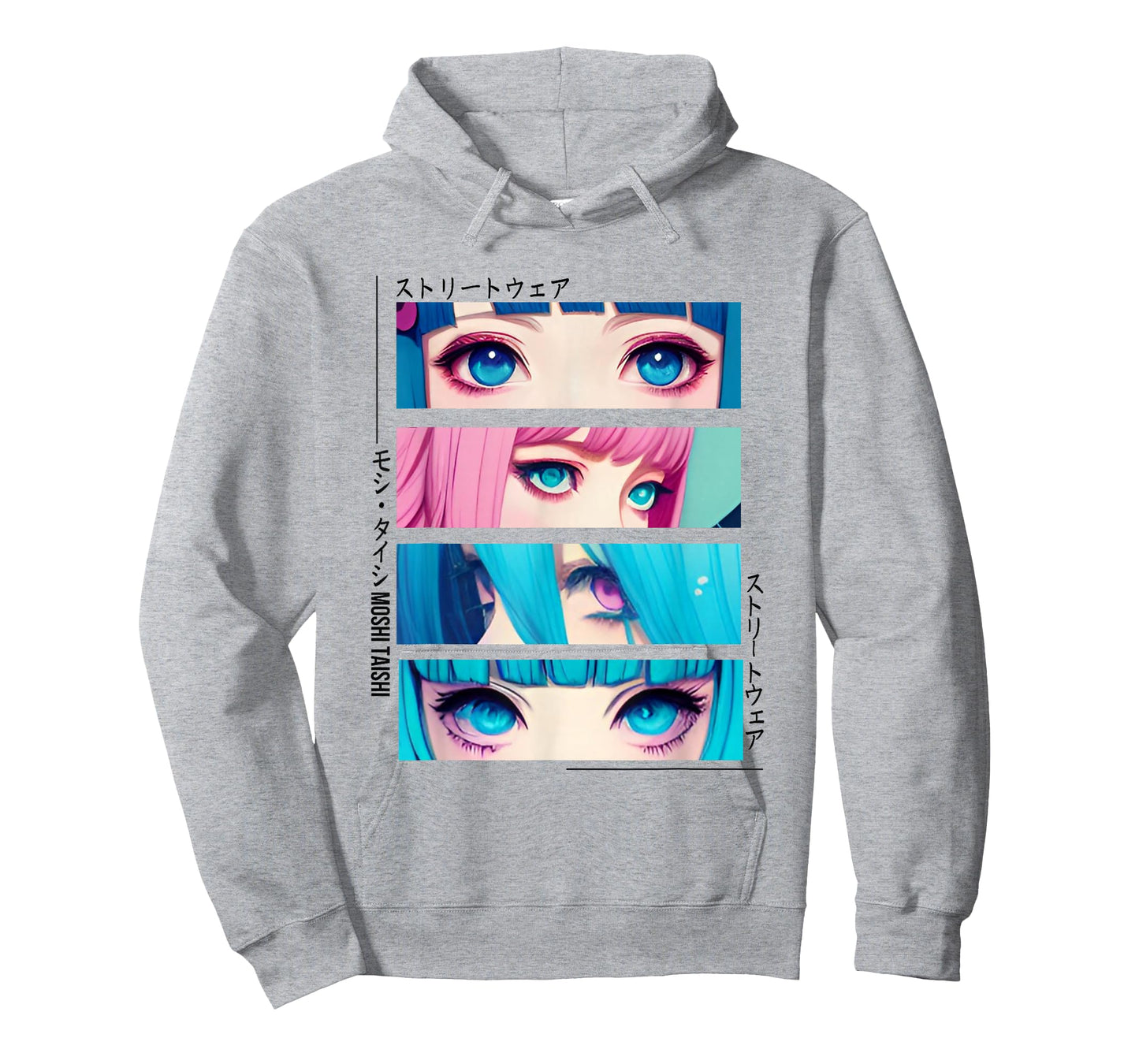 Anime Girl Eyes Japanese Aesthetic Kawaii Pastel Otaku T-Shirt