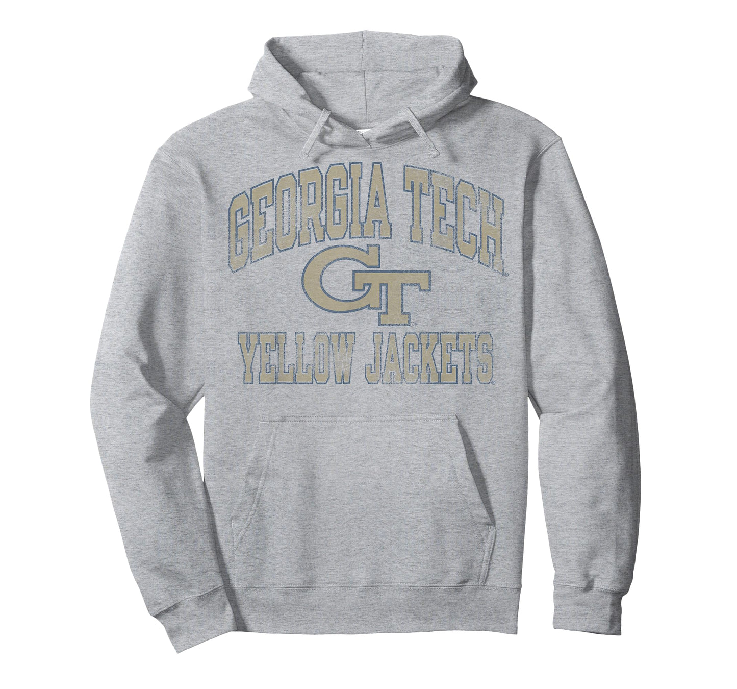 Georgia Tech Yellow Jackets Vintage Worn Gray T-Shirt