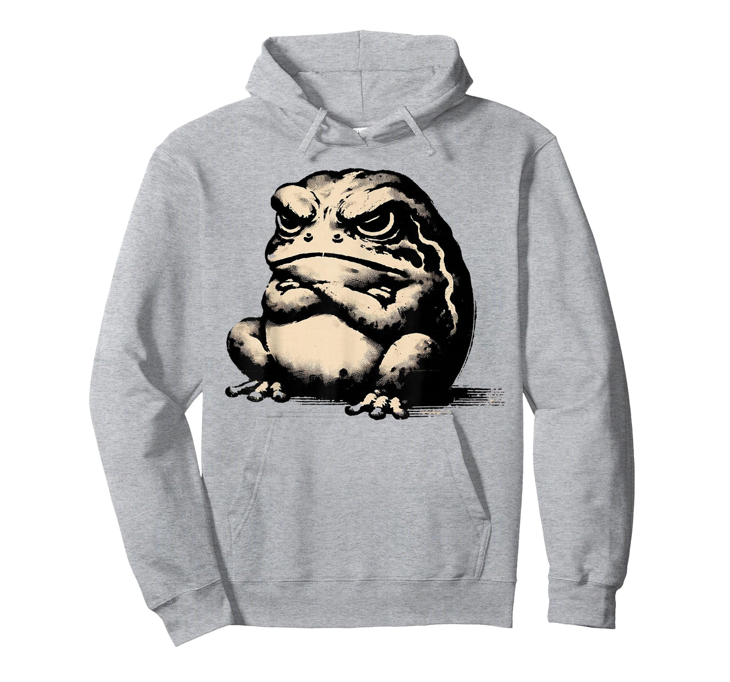 Classic Silhouette Animal Lover Japanese Art Grumpy Frog T-Shirt