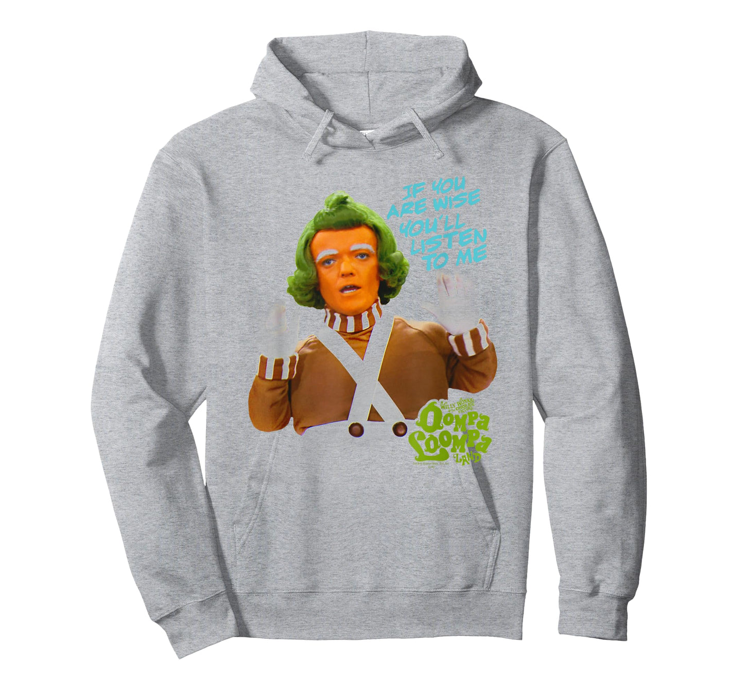 Willy Wonka Oompa Loompa Listen T-Shirt Small