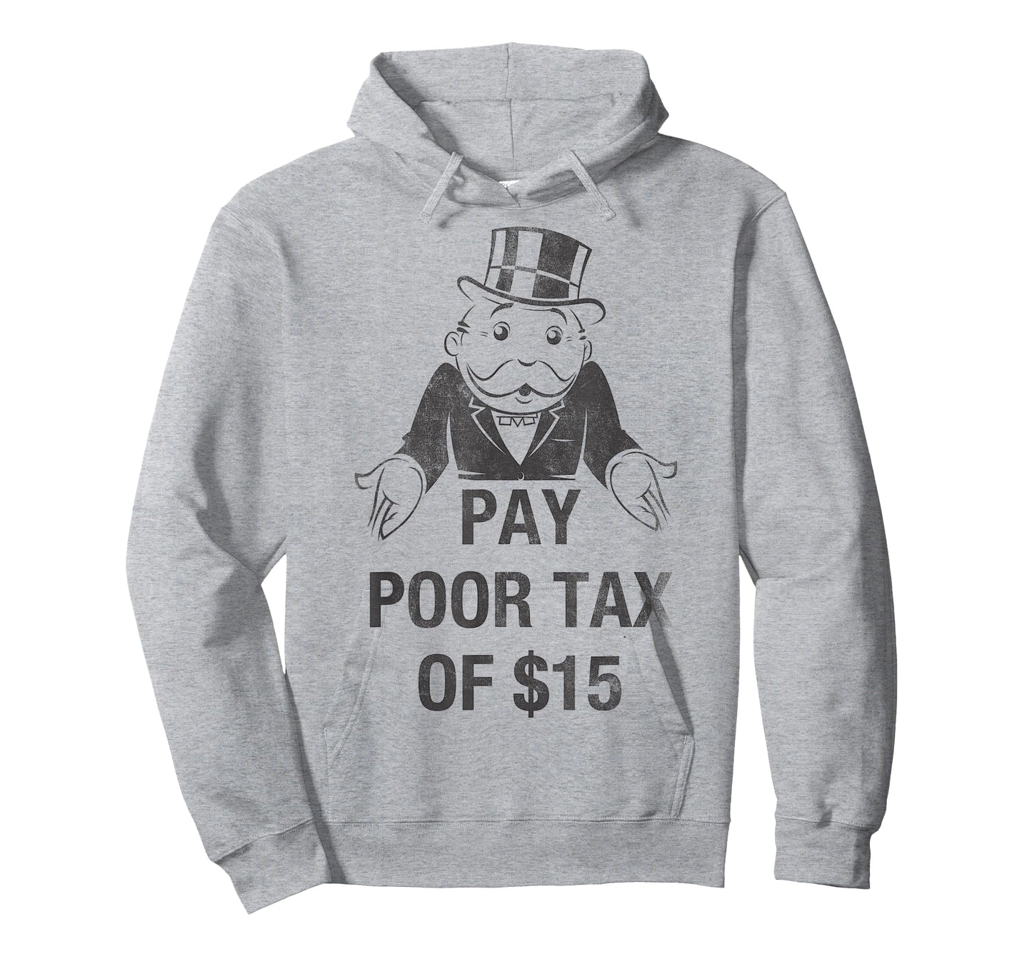 Monopoly Mr. Monopoly Pay Poor Tax Of $15 Funny Vintage T-Shirt