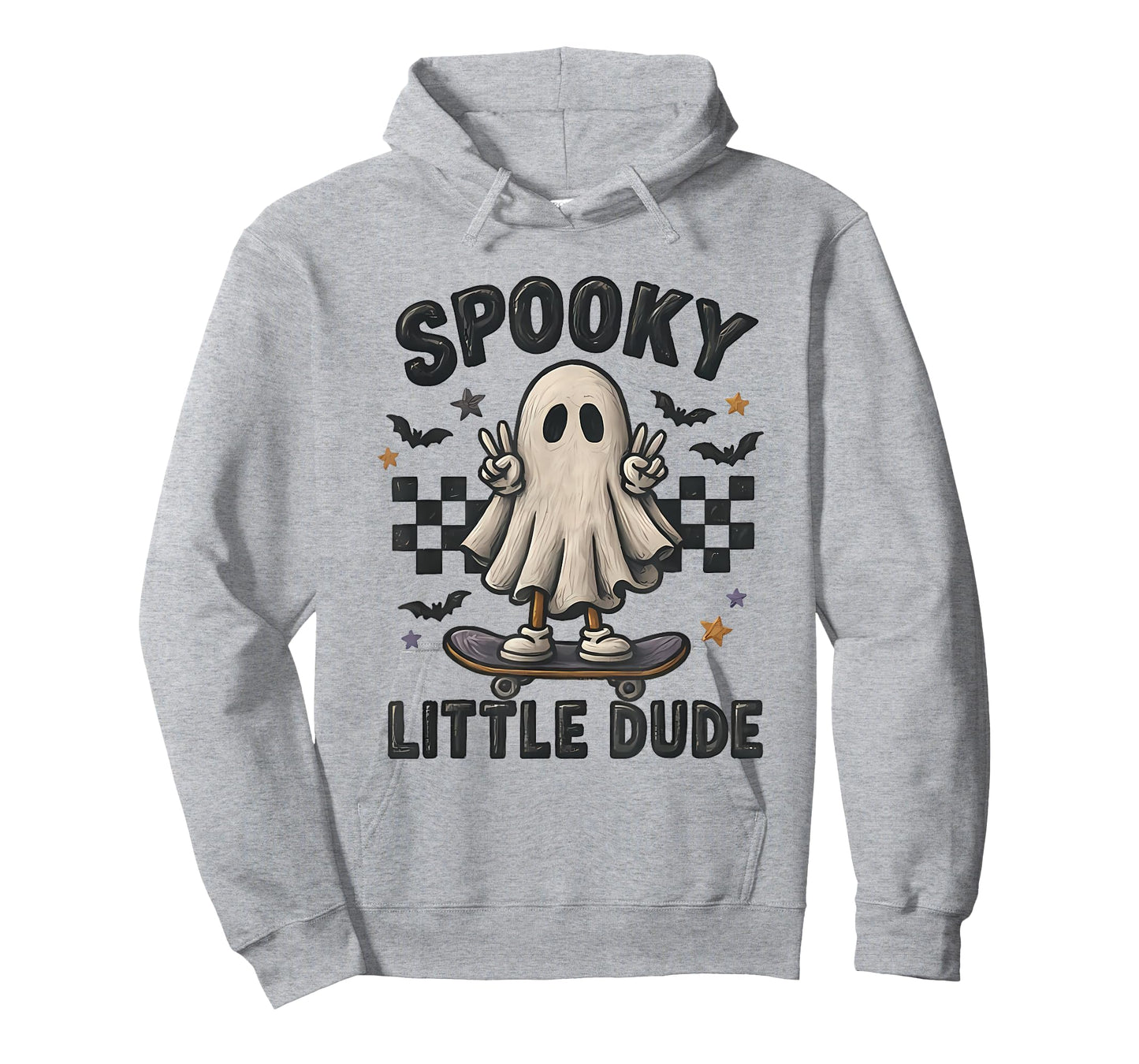 Cute Halloween Ghost Skater Spooky Little Dude T-Shirt