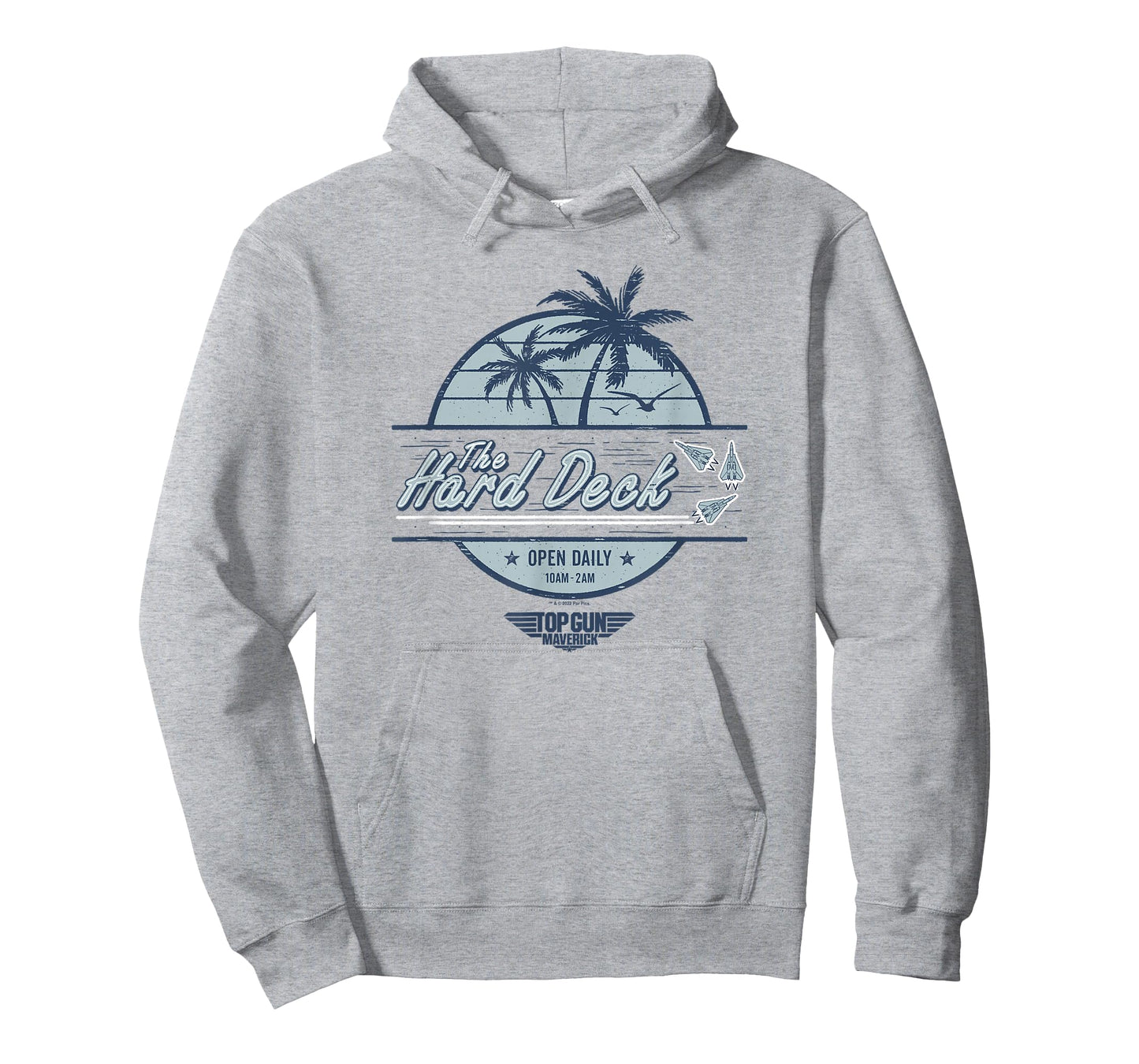 Top Gun: Maverick The Hard Deck Palm Trees Logo T-Shirt Small